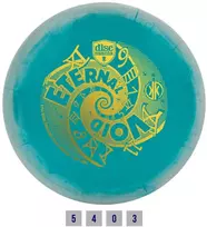 Diskgolfo diskas Midrange Driver S-LINE MD4 ETERNAL VOID Teal/Sidabrinis