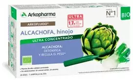 Arkopharma Arkofluido artišokų pankolis 20 geriamųjų ampulių