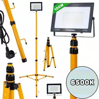 Keltin 100 W LED prožektorius su teleskopiniu stovu ir laidu – šaltai balta 6500 K (1)