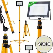 Keltin 100 W LED prožektorius su teleskopiniu stovu ir laidu – neutrali balta 4500 K (1)