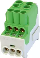 Simet SDB 100 paskirstymo blokas - Al/Cu 80010 SIMBLOCK žalias