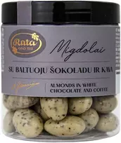 Rūta Migdolai su baltuoju šokoladu ir kava, 120 g