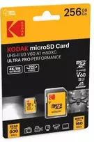 Atminties kortelė Kodak Micro SDXC 256GB UHS-II U3 A1 V60 Ultra Pro