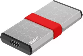 Kietasis diskas Dysk zewnętrzny SSD Emtec X205 Mini 512GB USB Type-C USB 3.2 Gen 2x2 Sidabrinė