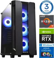 Stacionarus kompiuteris INTOP AQUA Ryzen 7 7700X 16GB DDR5 500SSD M.2 NVME RTX5050 8GB WIN11Pro (RW59808)