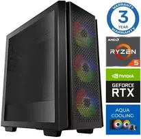 Stacionarus kompiuteris INTOP AQUA Ryzen 5 7600X 16GB DDR5 500SSD M.2 NVME RTX5050 8GB no-OS (RW59718)