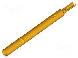 Test probe socket | gold-plated | KS-003 | soldered | L: 30.23mm