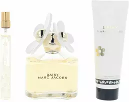 Set Marc Jacobs: Daisy Eau De Toilette For Women, 100 ml + Daisy Eau De Toilette For Women, 10 ml + Daisy Moisturizing Losjonas kūnui, 75 ml