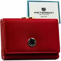Vidutinė piniginė moterims Peterson, raudona PT67