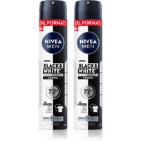 NIVEA MEN Black & White Invisible Original purškiamasis antiperspirantas ekonomiška pakuotė