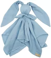 BABY 01083 Muslino sauskelnės Hug Me Bunny mėlyna