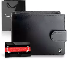 Vyriška piniginė Pierre Cardin, su RFID apsauga, juoda A323306