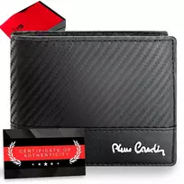 Vyriška odinė piniginė Pierre Cardin, juoda, RFID apsauga 6088706