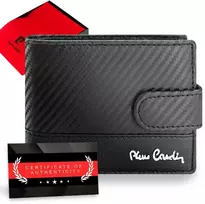 Vyriška odinė piniginė Pierre Cardin, juoda, RFID apsauga A5288706