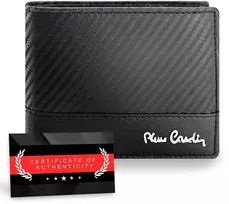 Vyriška odinė piniginė Pierre Cardin, juoda, RFID apsauga 323706