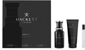 Hackett London Hackett Bespoke Giftset rinkinys vyrams (EDP, 100 ml + EDP, 10 ml + dušo želė, 100 ml)