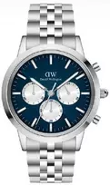 Daniel Wellington „Iconic 42 Chronograph Arch 5-Link Arctic Panda“ sidabrinis laikrodis, DW00100874