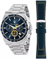 Laikrodis Maserati Velocita gift set R8873652001 + strap
