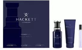 Hackett London Hackett Essential Giftset rinkinys vyrams (EDP, 100 ml + EDP, 10 ml + dušo želė, 100 ml)