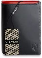 Vyriška natūralios odos piniginė Stevens Z06-326-R, RFID apsauga