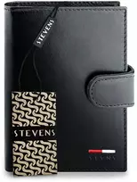 Vyriška natūralios odos piniginė Stevens Z07-326A-R, RFID apsauga