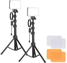 „Neewer BP66“ studijos rinkinys, dvi LED lempos + filtrai + trikojai