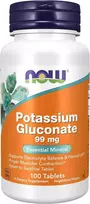 Now Foods Now Potassium Gluconate 99 mg 100 tabl. kalis