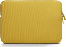 Trunk „MacBook 14“ bagažinės briaunuotas aksomas, saulėgrąžų spalvos