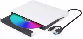 Kietasis diskas Gembird DVD-USB-031-BW External USB DVD drive, juodas-baltas