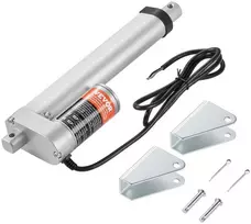 12V tiesinis pavaros mechanizmas, 15.24 cm eiga, 150 kg apkrova, greitas, IP54 apsauga, elektrinis stūmoklinis cilindras, linijinis variklis