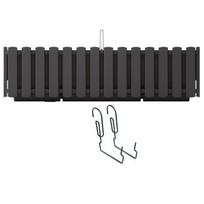 Produktai namams ir sodui // Lauke | Sodo baldai // Skrzynka balkonowa z hakami Boardee Fencycase DDEF600W antracyt
