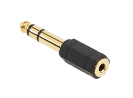 Jungtys // Different Audio, Video, Data connection plug and sockets // Złącze Jack 6.3/3.5 złoty plastik