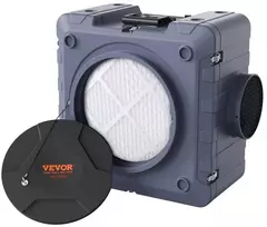 Oro valytuvas su 3 pakopų HEPA filtru, 550 CFM neigiamo oro mašina, nešiojamas oro valytuvas namams ir biurui, ortakinio tipo oro valytuvas