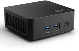 Stacionarus kompiuteris CSL siauros dėžės juodas mini kompiuteris su Intel® N150 procesoriumi, 16GB DDR4 RAM, 500GB M.2 NVMe SSD, Intel UHD grafika, Windows 11 Home