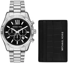 Laikrodis Michael Kors Lexington dovanų rinkinys + kortelių piniginė MK1091SET