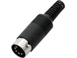 Jungtys // Different Audio, Video, Data connection plug and sockets // 1040# Wtyk din5 na kabel