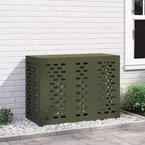 Kondicionierių uždangalas Alyvuogių žalia 110 x 50 x 80 cm