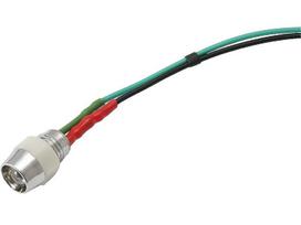 Elektros prekės // Elektromedžiagų išpardavimas | Žemų kainų akcijos // 1628# Dioda led 5mm (czerwona 12v) kontrolka z przewodem