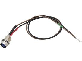 Elektros prekės // Elektromedžiagų išpardavimas | Žemų kainų akcijos // 1617# Dioda led 5mm (niebieska 12v) kontrolka z przewodem