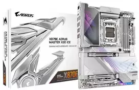Pagrindinė plokštė Gigabyte X870E AORUS MASTER X ICE (X870,AM5,ATX,DDR5)