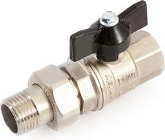 Ball valve FM 3/4'' with union, butterfly
