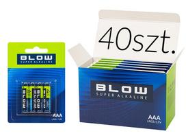 Akumuliatoriai ir baterijos // AA, AAA ir kitų dydžių baterijos, įkrovikliai – galima užsakyti // 82-653# Bateria  blow super alkaline aaa lr3 blister 40szt