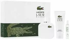 Lacoste L.12.12 Blanc Men Eau De Toilette Purškiklis, 100 ml Set 3 Pieces