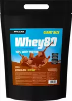 Šokoladinis „SportLife Whey80“ + stevijos išrūgų baltymas, 3kg
