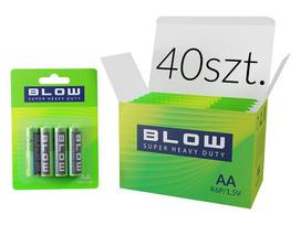 Akumuliatoriai ir baterijos // AA, AAA ir kitų dydžių baterijos, įkrovikliai – galima užsakyti // 82-659# Bateria  blow super heavy duty aa r06p blister 40szt