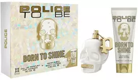 Rinkinys Police: „To Be Born To Shine“ kvepalai moterims, 40 ml + „To Be Born To Shine“ drėkinamasis losjonas kūnui, 100 ml