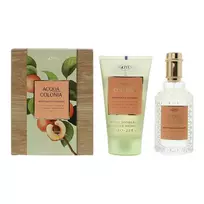 Set 4711: Acqua Colonia Baltas Peach & Coriander Eau De Cologne Unisex, 50 ml + Acqua Colonia Baltas Peach & Coriander Moisturizing Dušo želė Body All Skin Types, 75 ml
