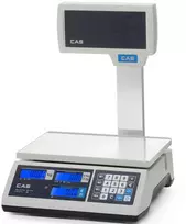 CAS Komercinės skaičiavimo svarstyklės su tinkamu naudoti prekyboje, strėle iki 15 kg, 290x209 mm