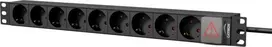 Spausdintuvas Caymon Galios Tick 1U 19" 9x Scuko CEE 7/4 (PSR109GS/B)