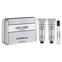 Mont Blanc Set Montblanc: Explorer Platinum Eau De Parfum For Men 7.5 ml + Explorer Platinum Hydrating Kreminis For Face, 30 ml + Explorer Platinum Hydrating Dušo želė All Skin Types, 30 ml